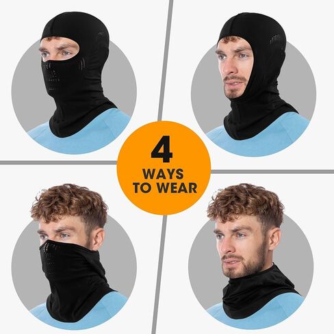 WTACTFUL Winter Thermal Balaclava Face Mask of Men - Ski Mask, Breathable Elastic Fit & Perfect for Outdoor Activities! in Kuwait