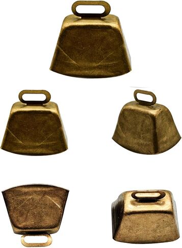 5Pcs 1.57inch Grazing Copper Bell 40mm Farm Animal Bronze Bell Cow Horse Sheep Dog Cat Goat Anti-Lost Bell for Pet Collar Accessories Christmas Decoration in Saudi Arabia