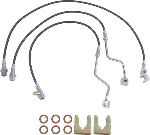 maXpeedingrods Extended Brake Lines for Ford F-250 F-350 Super Duty 4WD 1999-2004 with 4-8" Lift, Front and Rear Stainless Steel in Saudi Arabia