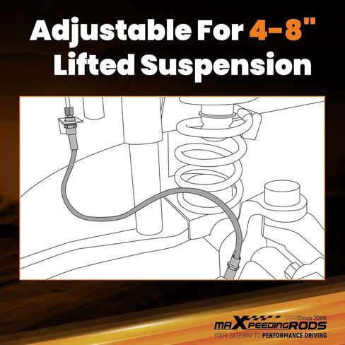 maXpeedingrods Extended Brake Lines for Ford F-250 F-350 Super Duty 4WD 1999-2004 with 4-8" Lift, Front and Rear Stainless Steel in Saudi Arabia