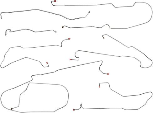 Inline Tube Replacement for 2000-08 Chevrolet GMC Suburban Avalanche Yukon XL 4WD 2500 Brake Line Kit 7pc, Stainless in Saudi Arabia