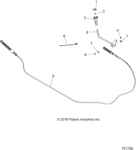 Polaris Ranger Shifter Weld, Genuine OEM Part 1020155-458, Qty 1 in Saudi Arabia