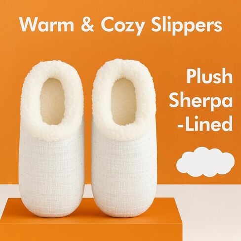 Snoozies Sparkle Tweed Slippers for Women with Sherpa Lining, Memory Foam Slippers Indoor Non-Skid Sole in Saudi Arabia