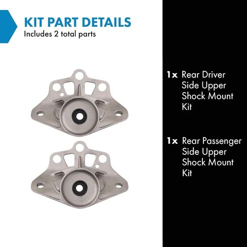 TRQ Rear Upper Shock Mount Kit Compatible with 2013-2016 Dodge Dart 2014-2022 Jeep Cherokee in Saudi Arabia