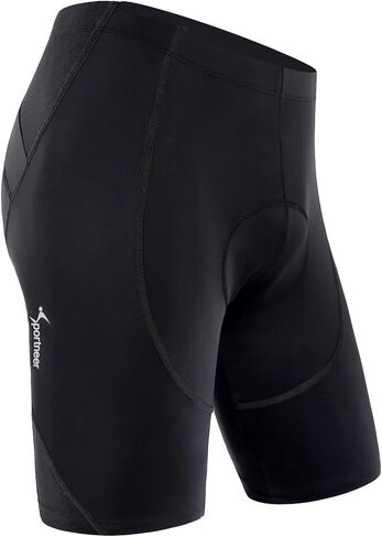 Sportneer Padded Bike Shorts for Men - 4D Padding Mens Bicycle Cyling Biking Tights Clothing for Road Bike, Breathable & Absorbent in Kuwait