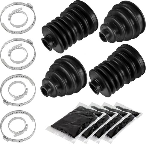 Caltric Rear Axle Inner Outer CV Boot Kit 2 Sets Compatible With John Deere XUV620i XUV625i Gas in Saudi Arabia