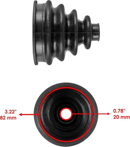 Caltric Rear Axle Inner Outer CV Boot Kit 2 Sets Compatible With John Deere XUV620i XUV625i Gas in Saudi Arabia