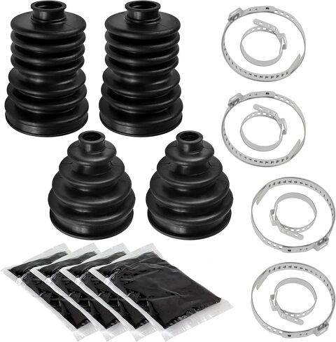 Caltric Rear Axle Inner Outer CV Boot Kit 2 Sets Compatible With John Deere XUV620i XUV625i Gas in Saudi Arabia