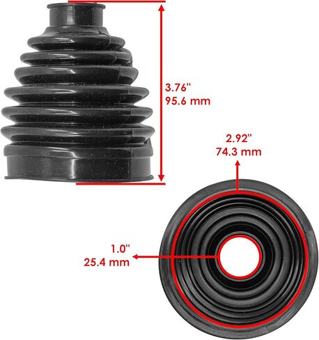 Caltric Front Axle Inner & Outer CV Boot Compatible with Polaris Ranger Crew 1000 2022-2023 / Ranger Crew XP 1000 2022-24 in Saudi Arabia