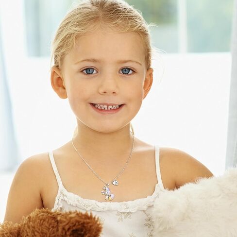 Unicorn Necklace Gifts for Girls - Colorful Initial Unicorn Necklace for Girls Teens Little Girl Jewelry Birthday Gifts in Kuwait