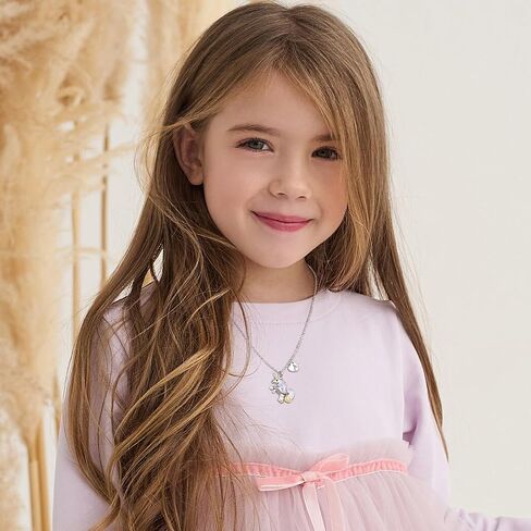 Unicorn Necklace Gifts for Girls - Colorful Initial Unicorn Necklace for Girls Teens Little Girl Jewelry Birthday Gifts in Kuwait