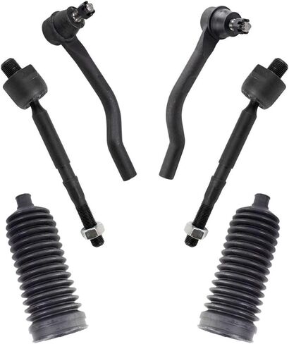 Inner & Outer Tie Rods & Boots Set 6 Piece Steering Kit for Honda for Civic 2016-2019 in Saudi Arabia