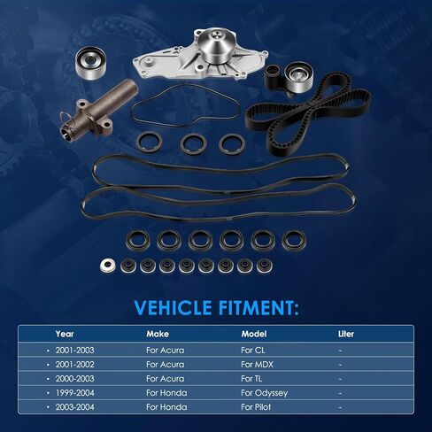 مؤقت اشتعال صمام مجموعة مضخة المياه ، ECCPP لهوندا أكورا 3.2L 3.5L SOHC 24 صمام in Saudi Arabia