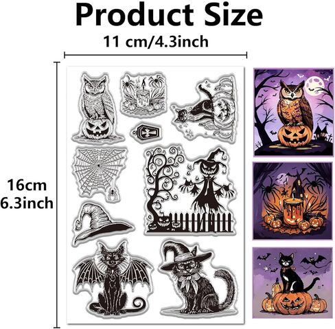 CRASPIRE Elephant Clear Stamps Flower Words Star Animal Reusable Background Postmark Transparent Silicone Stamp Seals for Journaling Card Making Decor DIY Scrapbooking Supplies Film Frame in Saudi Arabia