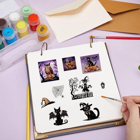 CRASPIRE Elephant Clear Stamps Flower Words Star Animal Reusable Background Postmark Transparent Silicone Stamp Seals for Journaling Card Making Decor DIY Scrapbooking Supplies Film Frame in Saudi Arabia