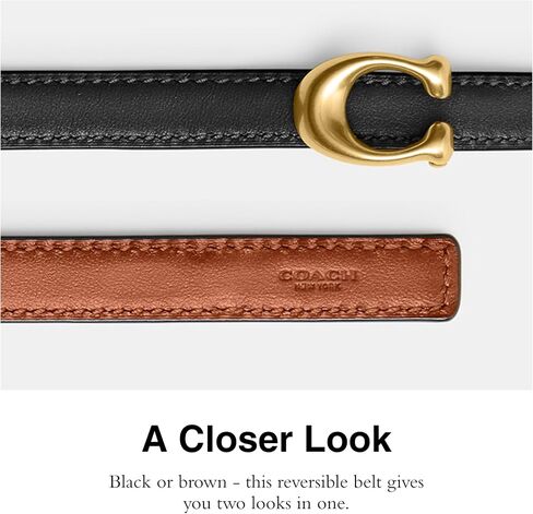 Coach 13mm Sculpted C Reversible Belt in Saudi Arabia