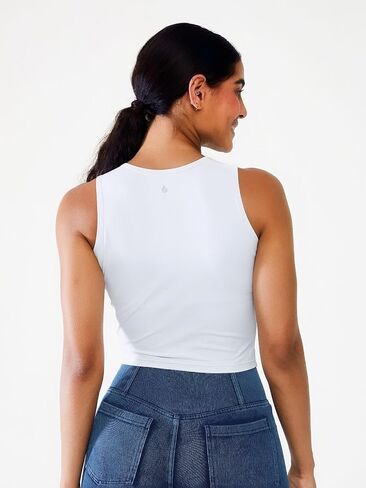 BRXL Padded Racerback Workout Cropped Tank Top Sleeveless Twist Front Athletic Shirts Yoga Gym for Women in Saudi Arabia