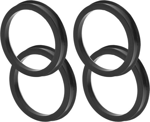 Car Wheel Hub Centric Rings Durable Wheels Center Shaft Shock Absorbing Hubrings Black 4 Pcs OD 78.1mm to ID 64.1mm Polycarbonate in Saudi Arabia