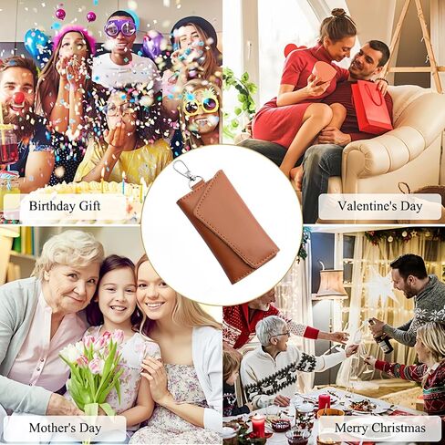 Genuine Leather Wallet Credit Card Holder RFID Blocking Travel Passport Organizer for Men and Women (Black) in Saudi Arabia