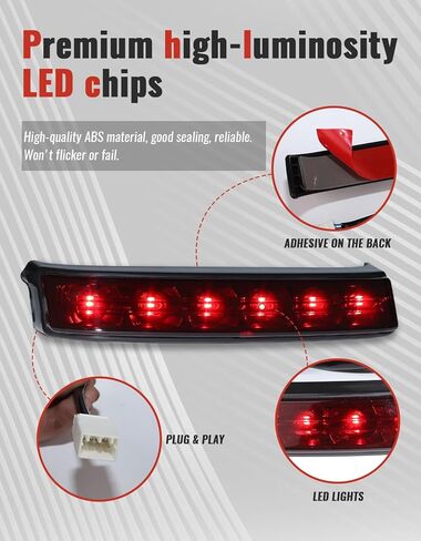 LED SADDLEBAG TAIL LIGHTS FOR HARLEY ، SADDLEBAG Running Brake Light Light LAMP FOR HARLEY TOURING ROAD ROAD GLIDE KING CVO Electra Glide Ultra Limited 2014-2022 Accessories (Smoke Shell) in Saudi Arabia