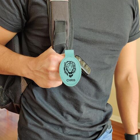 LaserGram Oval Keychain, Skateboarding, Personalized Engraving Included (Carbon Fiber Red) in Kuwait