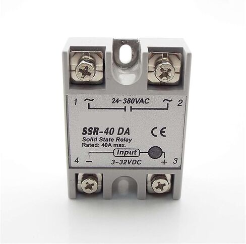 Power Supply Relays SSR-40DA 40A Solid State Relay Module DC 4V-32V Input DC 24V- 380V AC Output for led Strip Light in Saudi Arabia