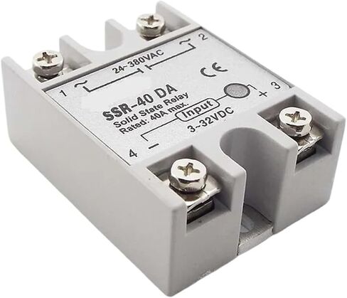 Power Supply Relays SSR-40DA 40A Solid State Relay Module DC 4V-32V Input DC 24V- 380V AC Output for led Strip Light in Saudi Arabia
