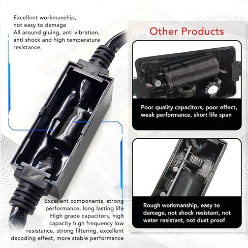 Akozon LED Headlight Canbus Decoder Anti Flicker Resistor Kit 2PCS for H13 Headlamp in Saudi Arabia