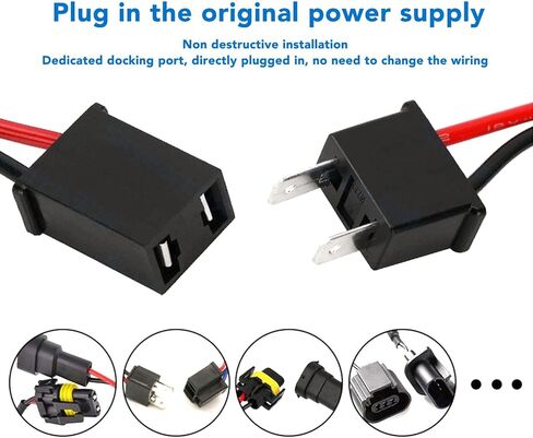 Akozon LED Headlight Canbus Decoder Anti Flicker Resistor Kit 2PCS for H13 Headlamp in Saudi Arabia