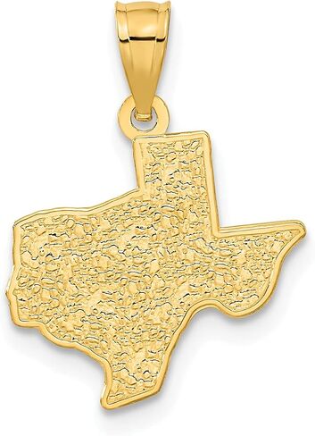 14k Solid Gold State of Texas Pendant in Saudi Arabia