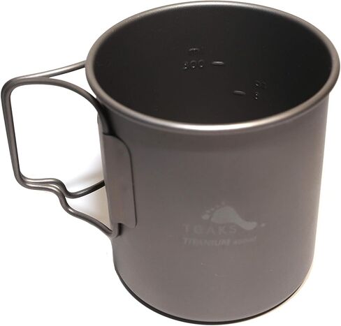TOAKS Titanium Camping Cup 450ml (CUP-450 with Lid) in Saudi Arabia