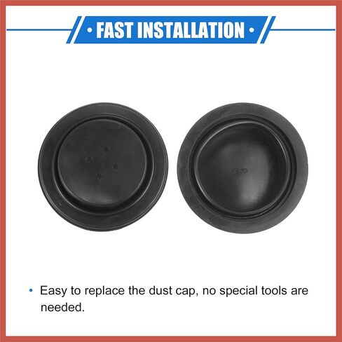 ACROPIX 2 Pcs Car Headlight Housing Dust Seal Cap, 65mm Universal for Aftermarket Headlamp Xenon Light LED Durable Rubber Black Car Parts in Saudi Arabia
