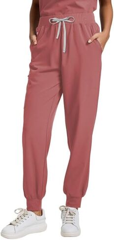 سروال فرك للنساء شحنات الركض الطبية مع 5 جيوب ، حزام اليوغا مع الرباطات القابلة للتعديل ، فالنماء in Kuwait