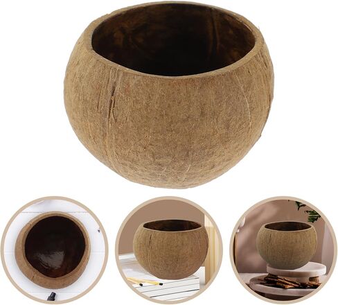LIFKOME Coconut Shell Bowl for Candle DIY Scented Candle Holder Hawaiian Style Decor in Saudi Arabia