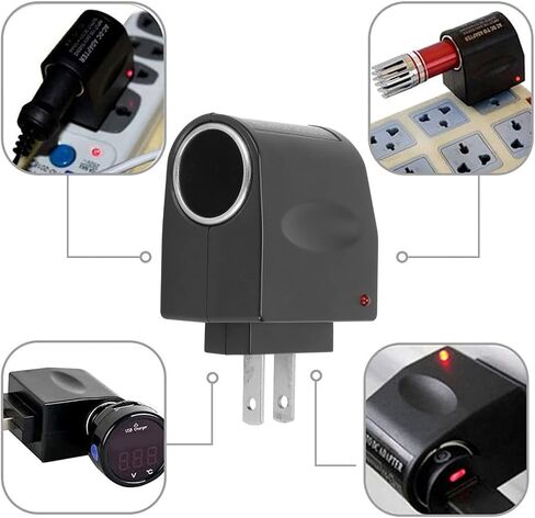 محول 12V 1.5A DC ، AC 110V 240V إلى DC 12V CAR CARATTE SOCKETTE Lighter Power Adapter ، محول توصيل محول محول محول الطاقة 18W لإلكترونيات السيارات الصغيرة (قابس الولايات المتحدة) in Kuwait