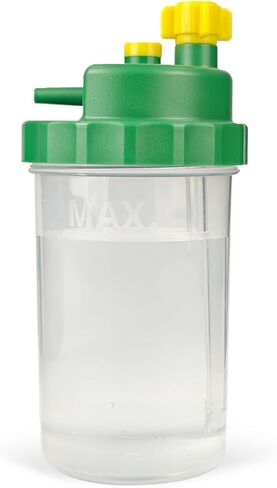 زجاجة مرطب الأكسجين لمركح الأكسجين ومنظمات أسطوانات الأكسجين مع منفذ النزع ، زجاجة مرطب مُثبّة للأوكسجين مع موصل خرطوم قياسي in Kuwait