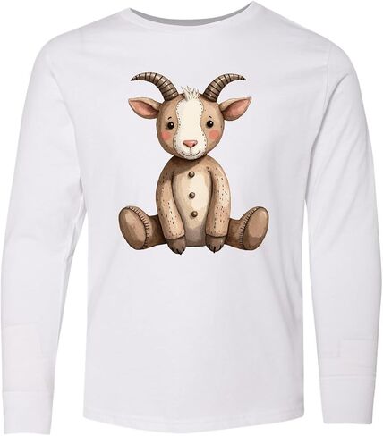 inktastic Goat Youth Long Sleeve T-Shirt in Saudi Arabia