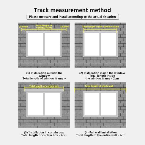 Heavy Duty Double Curtain Track - Ceiling Mounted Aluminum Curtain Rails for Room Divider, Bedroom, Living Room, Kitchen, Outdoor Use - Grey 230cm (7.5ft) in Saudi Arabia