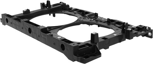 Radiator Support Core Assembly Compatible with 2015-2019 Nissan Murano Replacement for NI1225249C 625005AA1A Electrophoresis Steel Plastic Black in Saudi Arabia