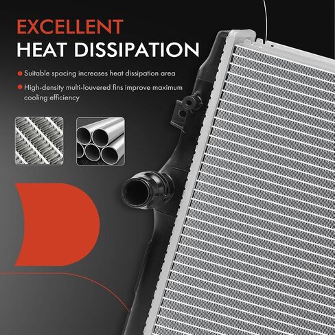 A-Premium Engine Coolant Radiator Assembly Compatible with Volkswagen Passat 2012 2013 2014 2.0L in Saudi Arabia