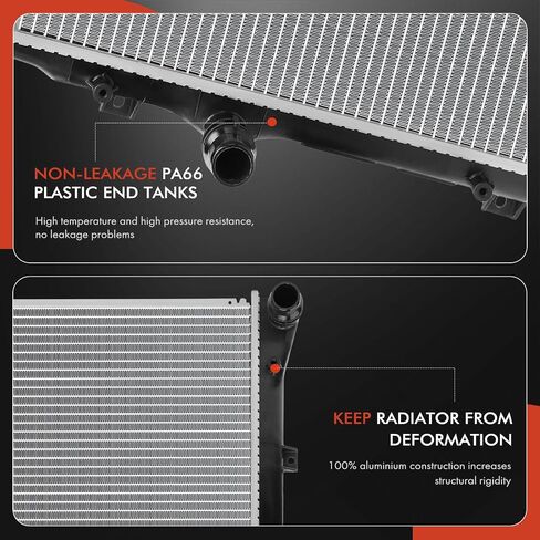 A-Premium Engine Coolant Radiator Assembly Compatible with Volkswagen Passat 2012 2013 2014 2.0L in Saudi Arabia