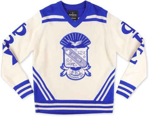 Big Boy PHI BETA/β Sigma Divine 9 S5 V-Dece Sweater [Ivory White]-ID#73797-92-32-0-0 in Saudi Arabia