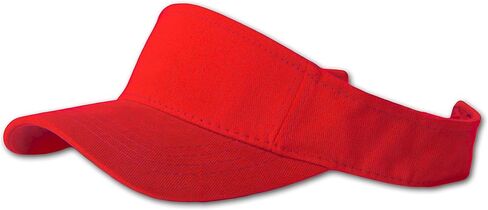Plain Single Sports Visor- Red in Saudi Arabia