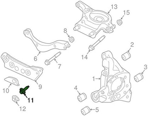 Nissan 55226-3TA0B Suspension Cross-Member Bolt in Saudi Arabia