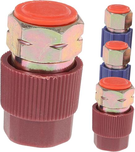 to R134a A/c Car Adapter Set Quick Disconnect for Car Port Retrofit Random Color in Saudi Arabia