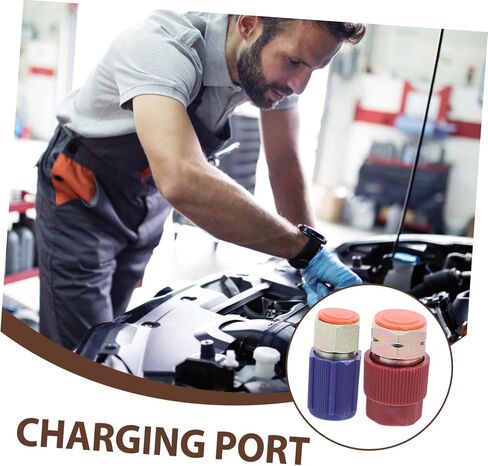 to R134a A/c Car Adapter Set Quick Disconnect for Car Port Retrofit Random Color in Saudi Arabia