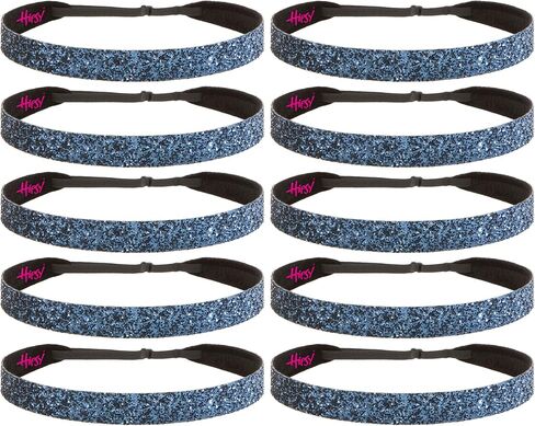 Hipsy Women's No Slip Navy Blue Bling Glitter Team Sports Multi Packs in Kuwait