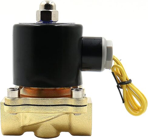 Baomain Pneumatic 1/2 Inch 12V/24V/110V/220V Normally Open 2 Way Brass Electric Solenoid Valve for Water,Air 2W-160-15K (DC 24V) in Saudi Arabia