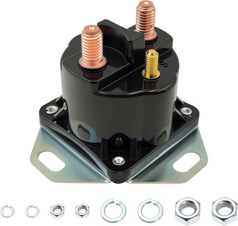 SS598T الملف اللولبي المبتدئ ، مفتاح ترحيل الملف اللولبي المبتدئين ، محطات 12V/4 ، ملائمة لـ Ford F150 F250 F350 F450 F550 E150 E250 E350 Escort Bronco Mustang Ranger ، استبدل SW1951A SW1951B SW1951C SW1507ADPP in Kuwait