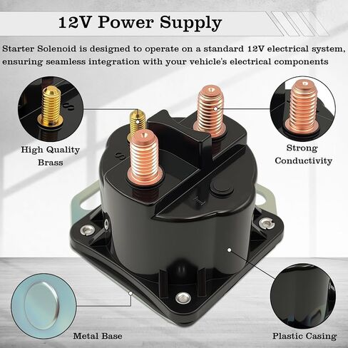SS598T الملف اللولبي المبتدئ ، مفتاح ترحيل الملف اللولبي المبتدئين ، محطات 12V/4 ، ملائمة لـ Ford F150 F250 F350 F450 F550 E150 E250 E350 Escort Bronco Mustang Ranger ، استبدل SW1951A SW1951B SW1951C SW1507ADPP in Kuwait
